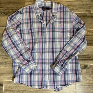 Vineyard Vines Men's‎ Slim Fit Long-Sleeved Button-Down Whale Shirt Size XL Logo
